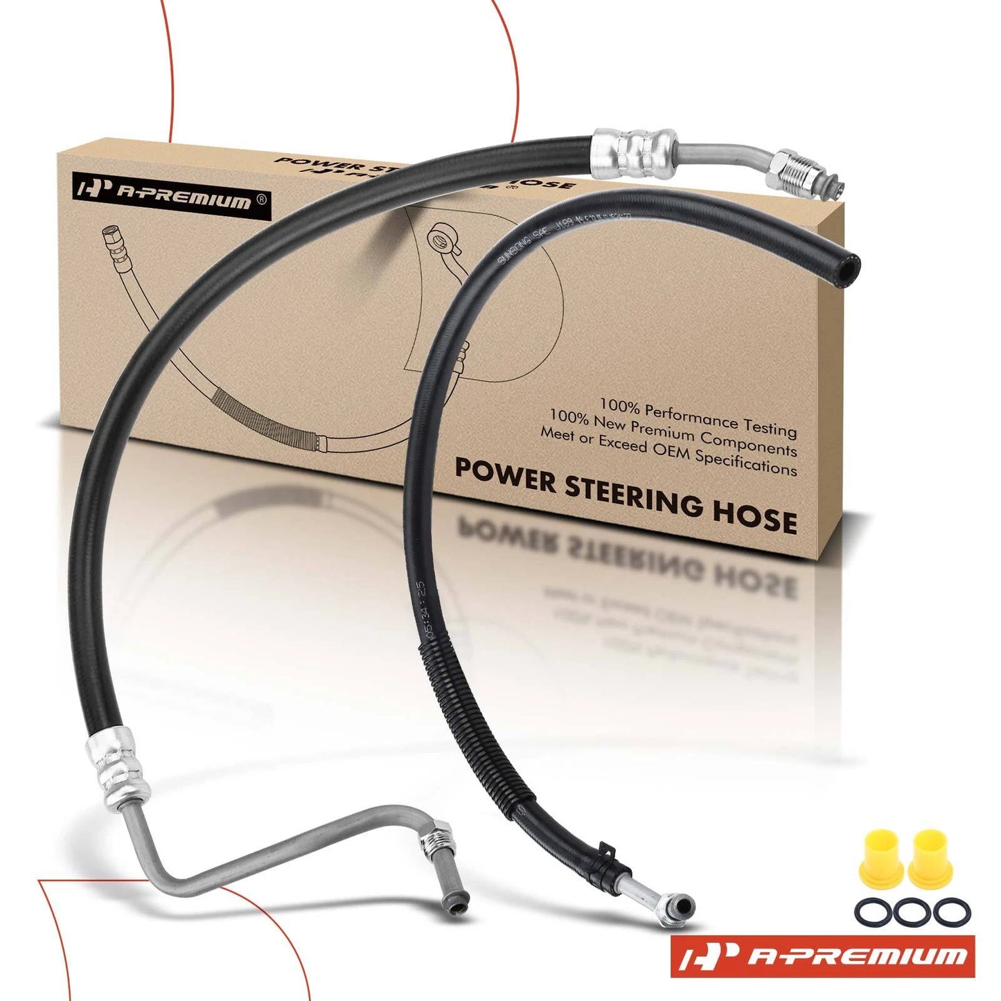 2X Power Steering Pressure & Return Line Hose for Saturn SC Coupe (1991–2002)
