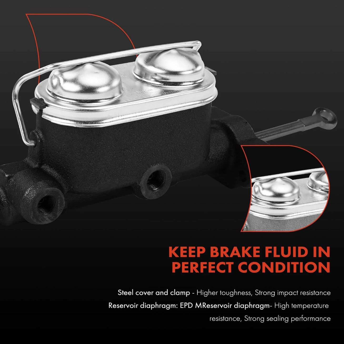Brake Master Cylinder with Reservoir for Chevrolet Chevette (1983–1987)