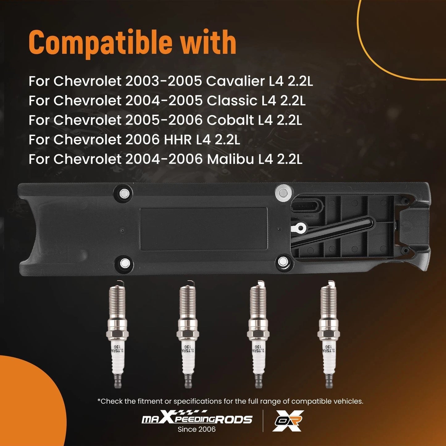 Ignition Coil and Spark Plugs Set for Chevrolet Cobalt HHR (2005–2006)