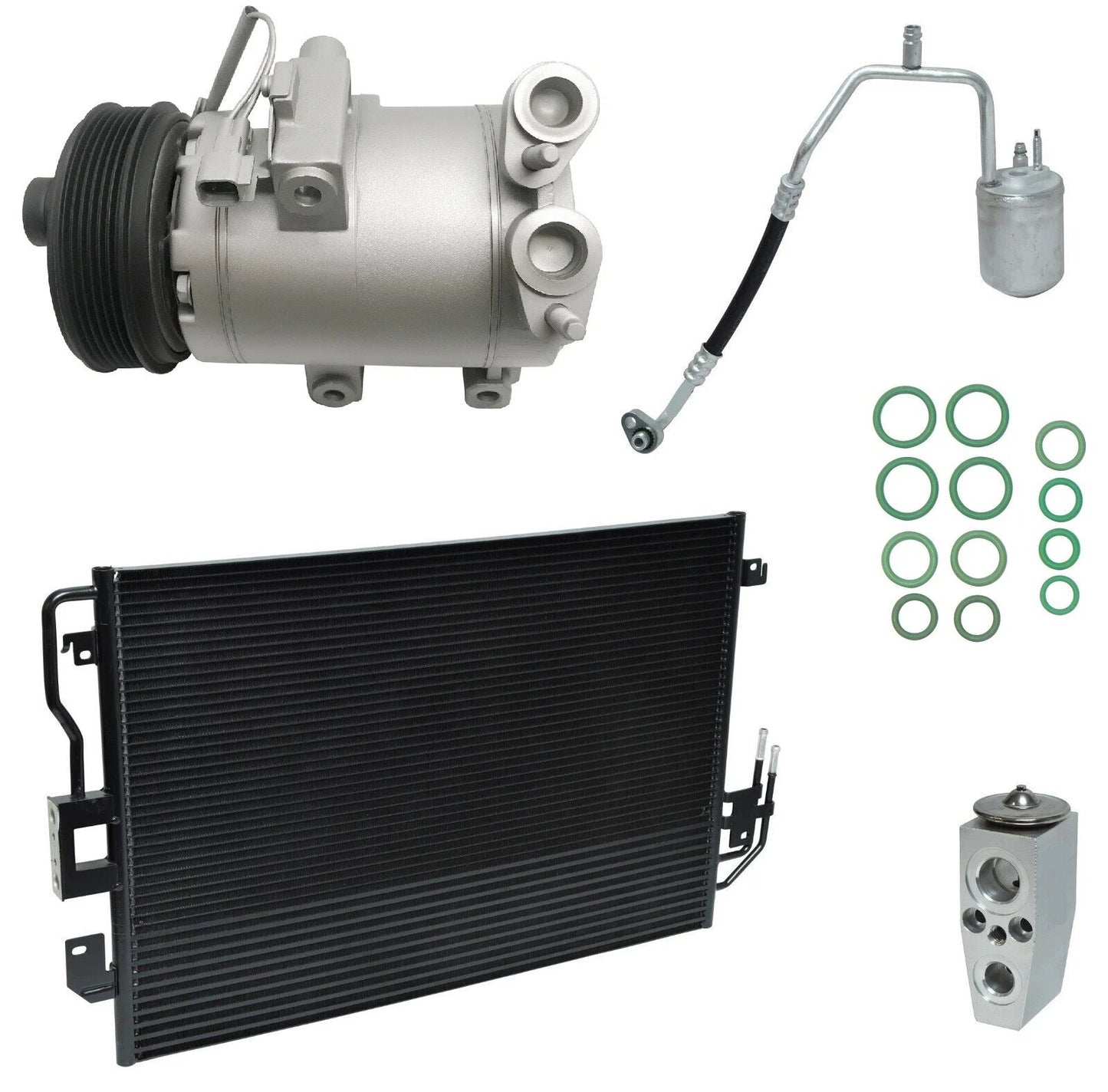 AC Compressor Kit w Condenser for Mazda Tribute 3.0L (2011–2011)