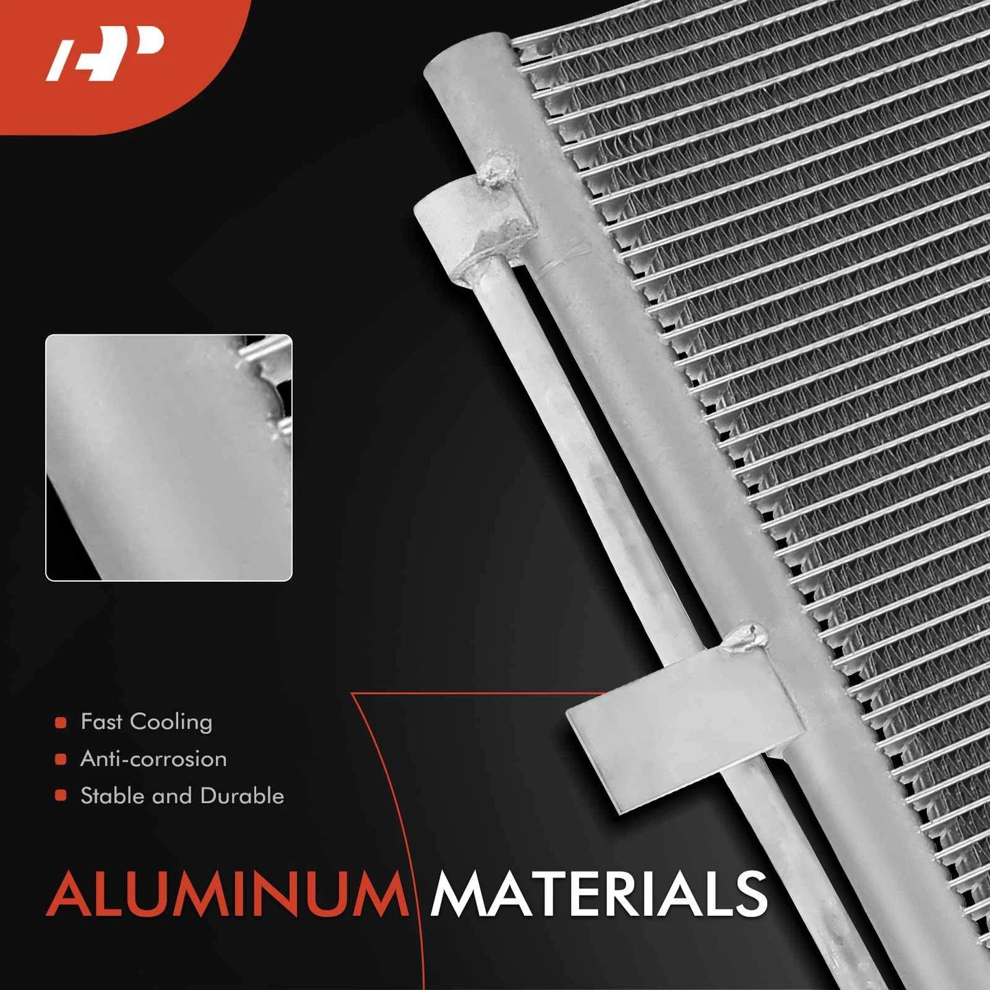 A/C Condenser with Bracket & Receiver Drier for Buick Envision (2016–2019)