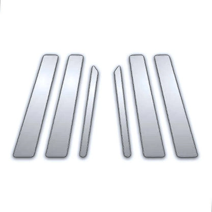 6Pc Chrome Pillar Post Covers for Mercedes S Class W140 (1991–1999)