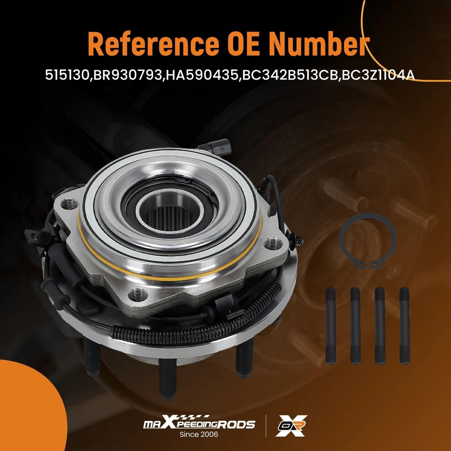 Front Wheel Hub Bearing for Ford F-250 Super Duty 4WD (2011–2016)