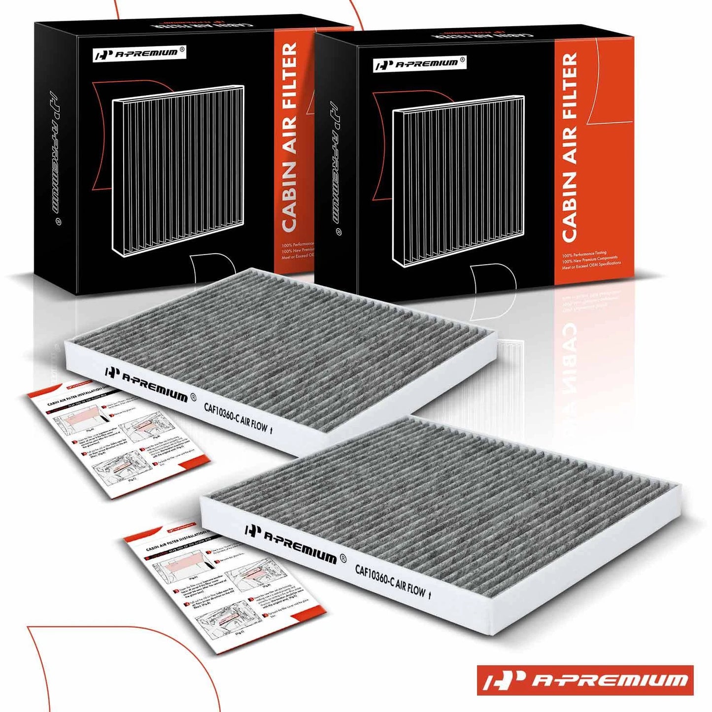 2X Activated Carbon Cabin Air Filter for Chevy Silverado (2019–2023)