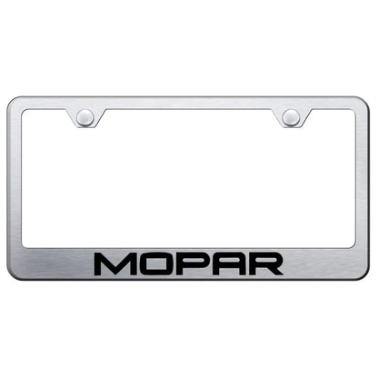 Brushed Stainless Steel Plate Frame - Officially Licensed for Mopar Vehicles