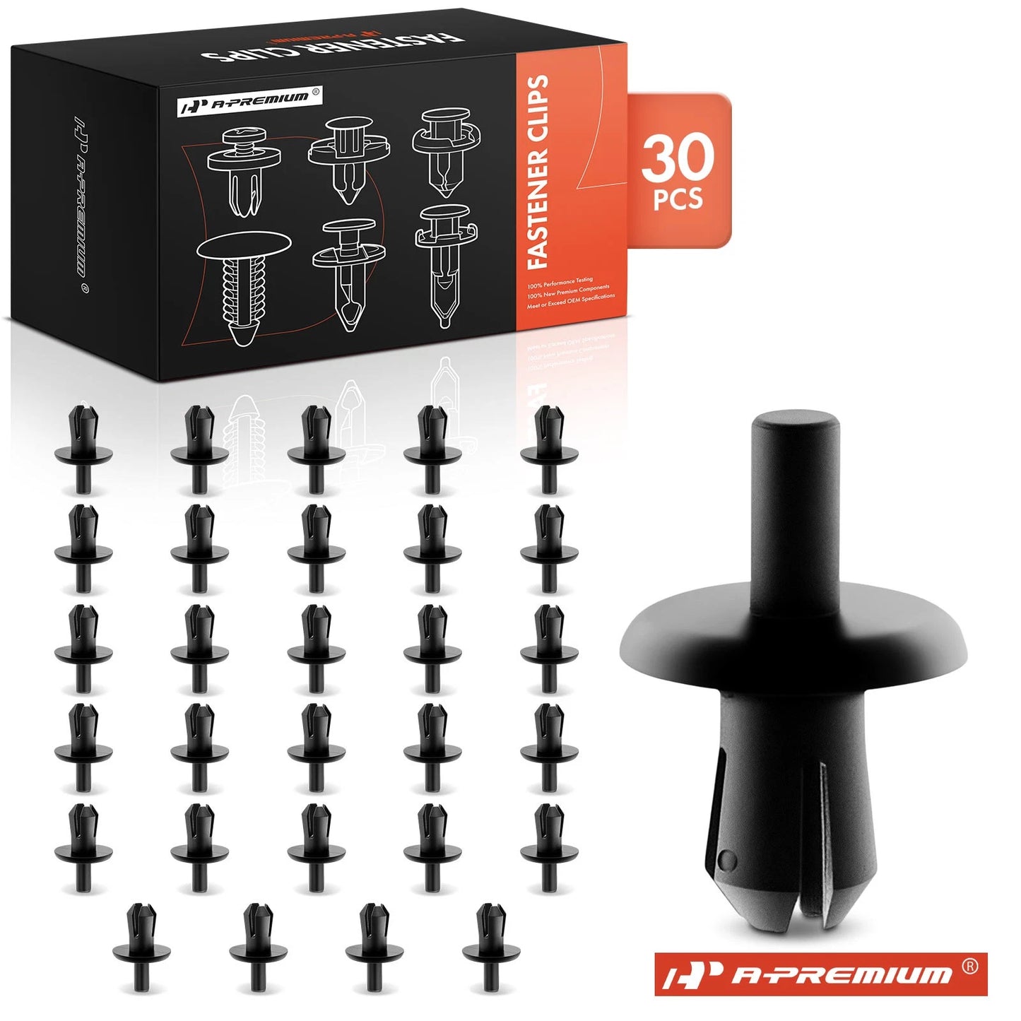 30x Nylon Expanding Mounting Rivet Clip for GM Vehicles