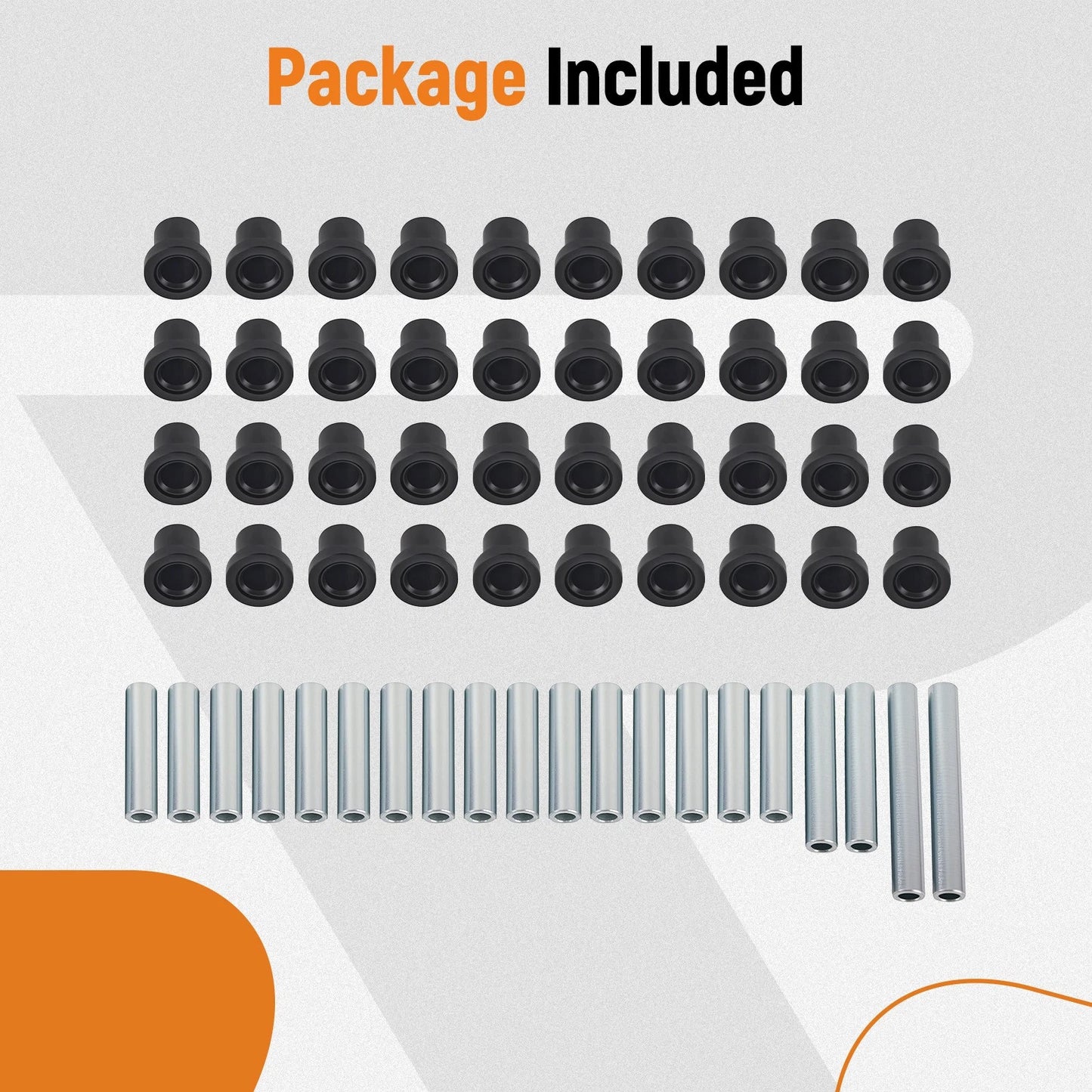 Front Rear Upper Lower A-Arm Bushings Rebuild Kit for Polaris Ranger 500 800 (2012–2014)