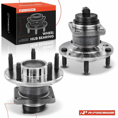 2X Front Wheel Hub & Bearing Assembly w/ ABS Sensor for Chevy Corvette (C7 2014–2019)