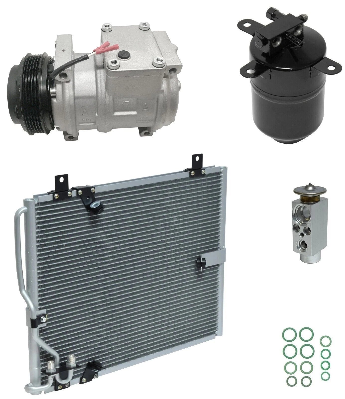 AC Compressor Kit With Condenser Replacement for BMW 540i 3.0L (1994–1994)