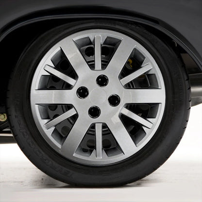 Set of Four 15" Silver Hubcap Wheel Covers for 2005-2010 Chevy Cobalt (Screw-on)