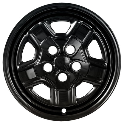 16 Inch Wheel Skins Gloss Black Replacement for Jeep Patriot (2007–2017)