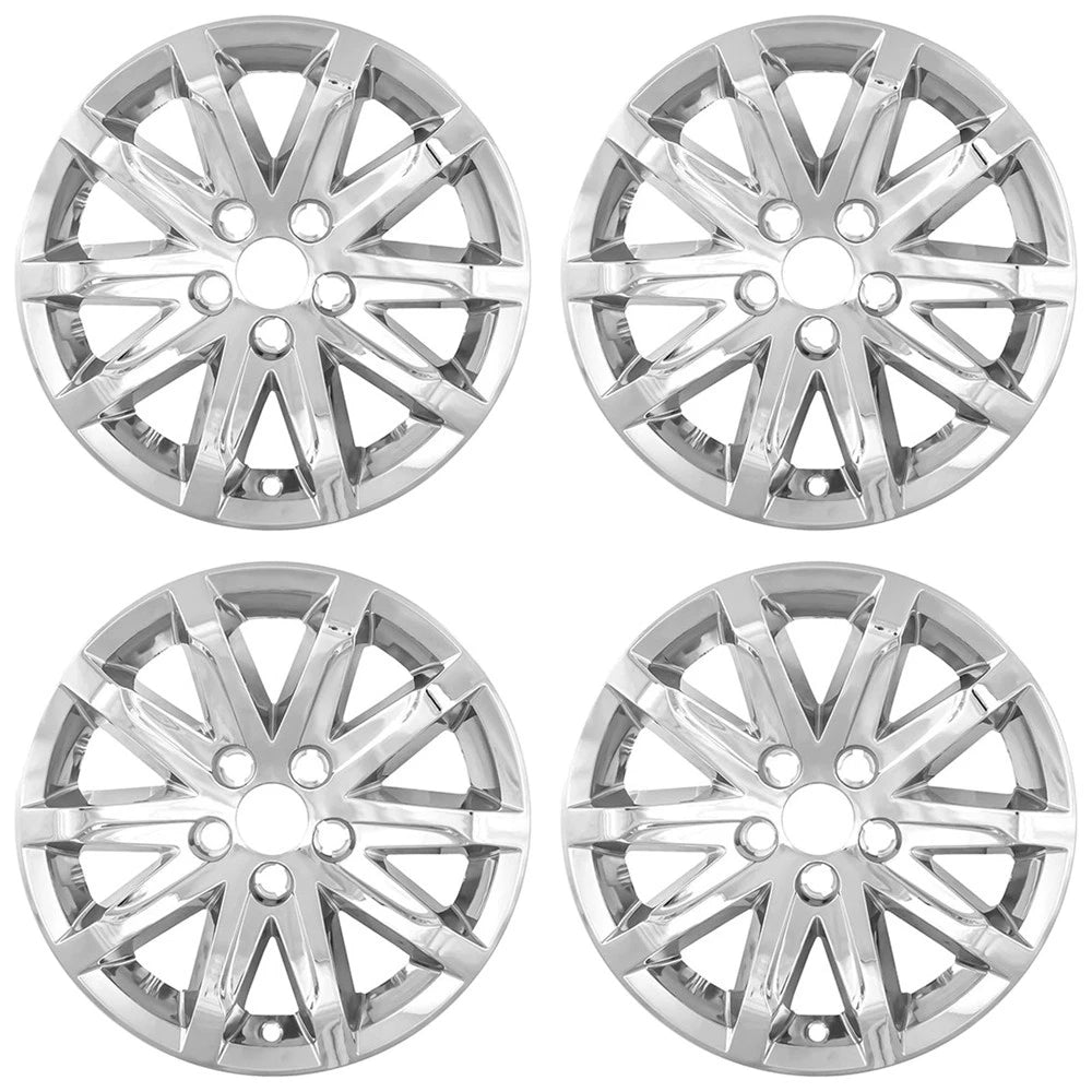 4 17" Chrome Wheel Skins Hub Caps Covers Hubs for 2014 15 2016 Cadillac CTS