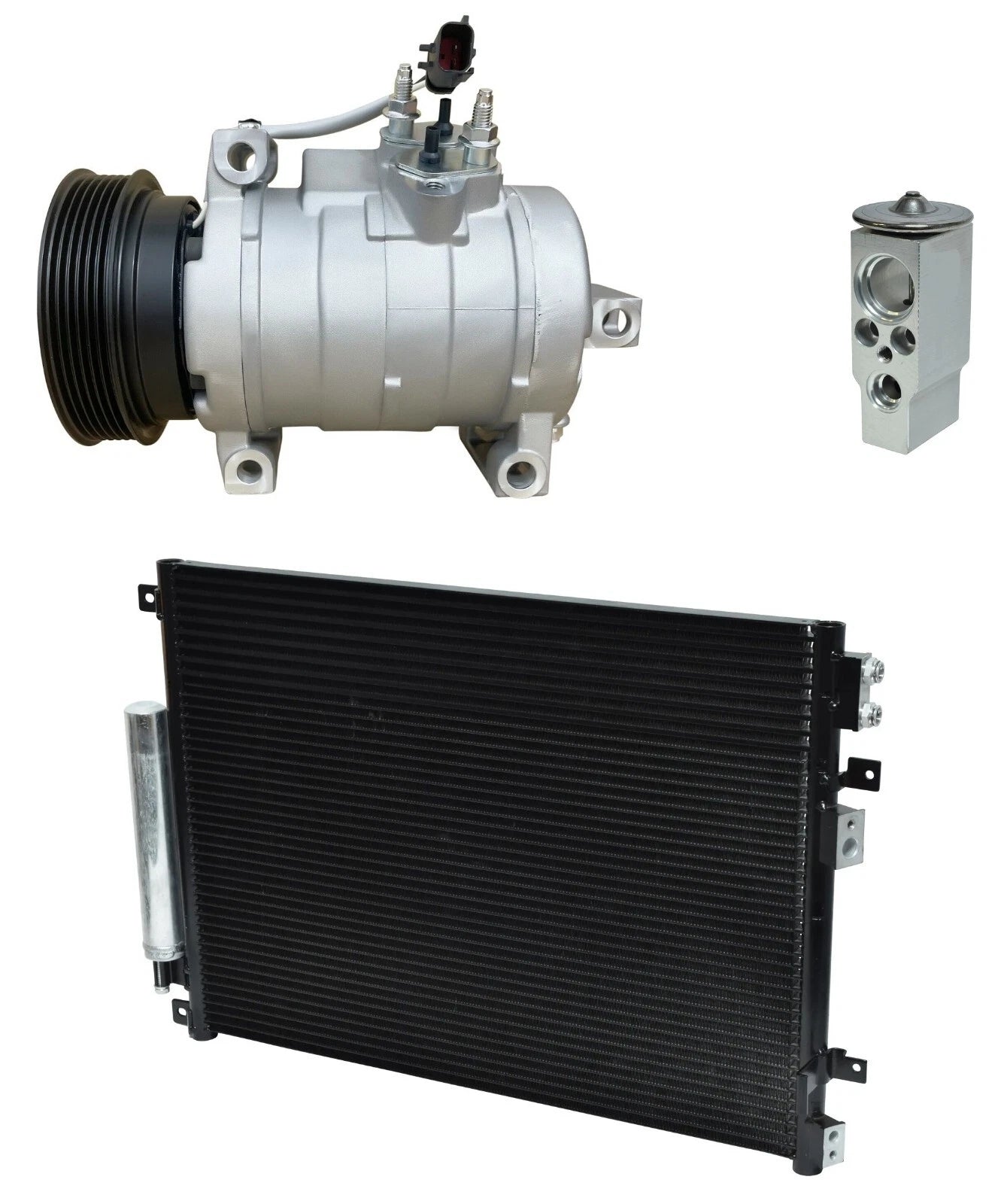AC Compressor Kit With Condenser for Dodge Magnum 5.7L 6.1L (2008–2008)
