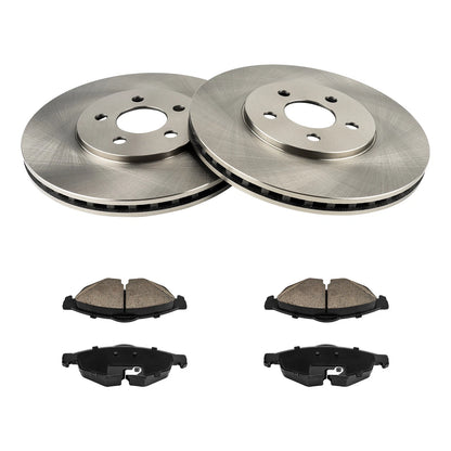 Front Vented Ceramic Brake Kit for Chrysler Sebring Dodge Stratus (2002–2006)
