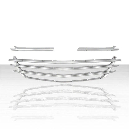 3pc Mesh Grille Overlay for 2018-2021 Chevy Equinox - Chrome - ARFG158