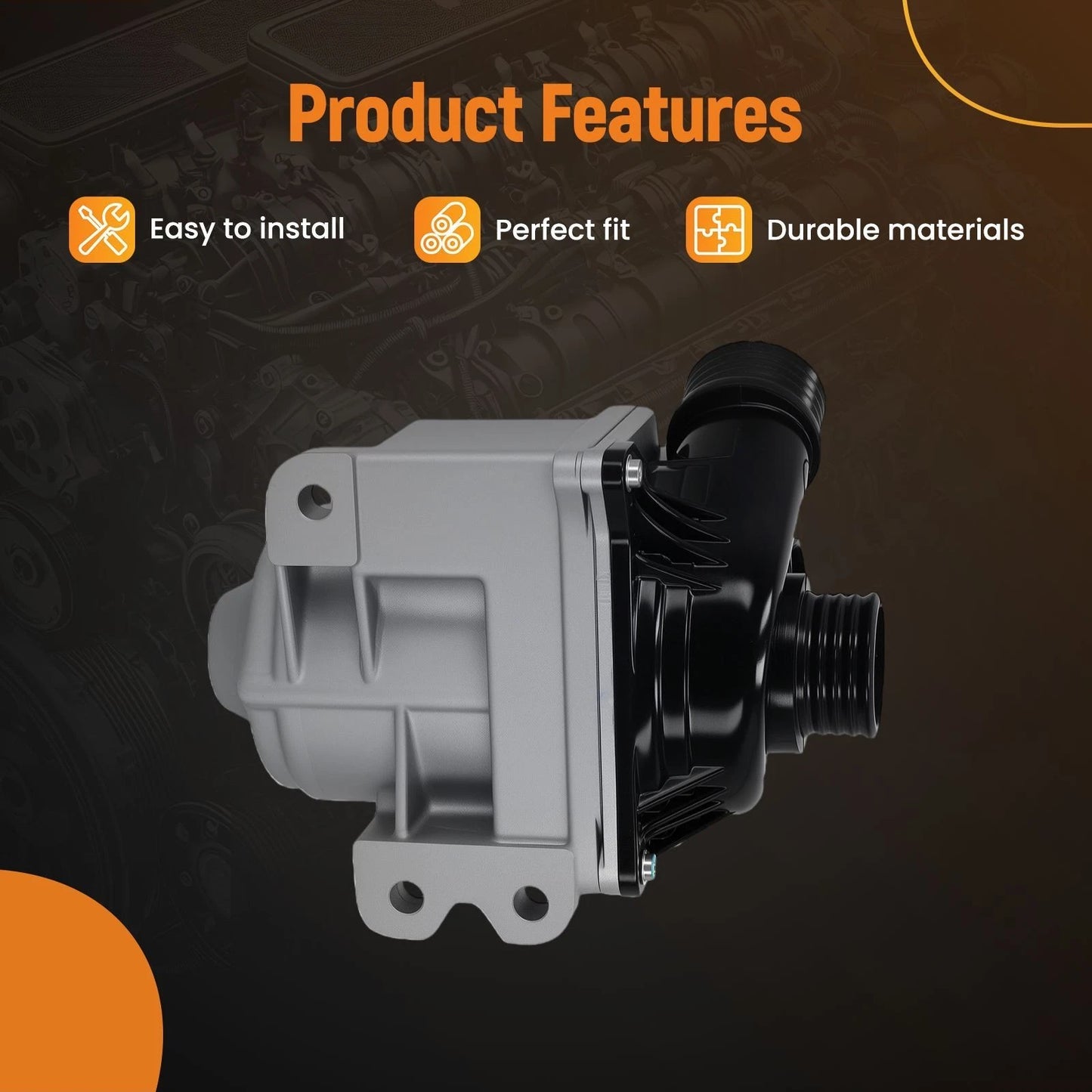 Coolant Water Pump for BMW 135i 335i 535i (2008–2016)