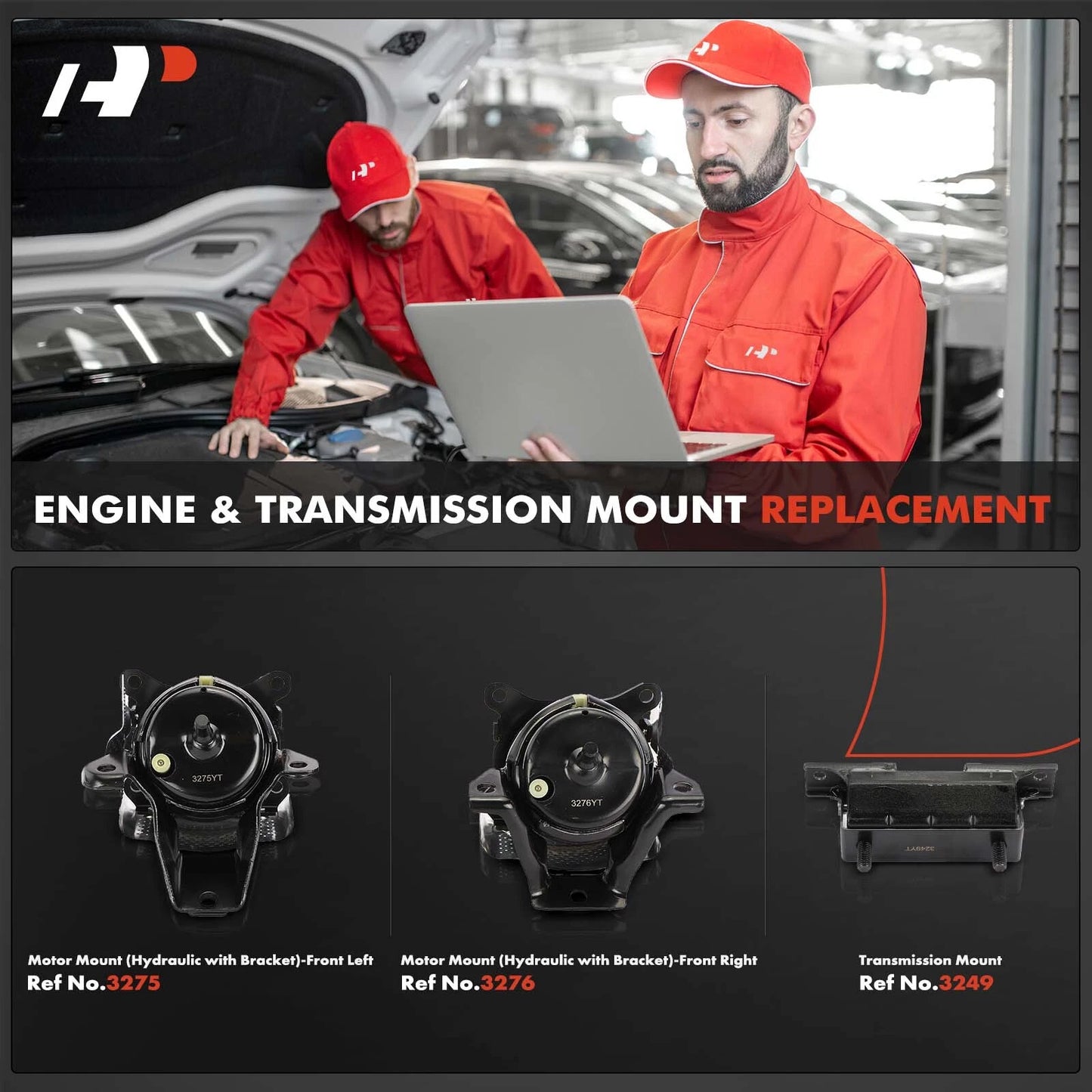 3X Engine Motor & Transmission Mount for Chevy Silverado 1500 (2015–2018)