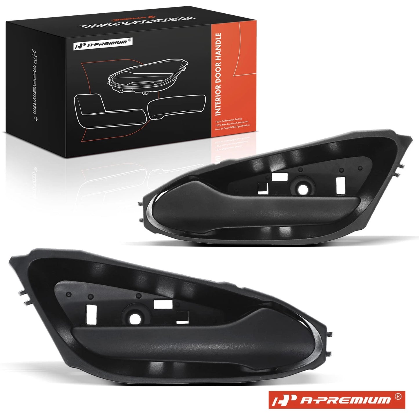 2X Black Interior Door Handle for Chevy Spark (2016–2022)