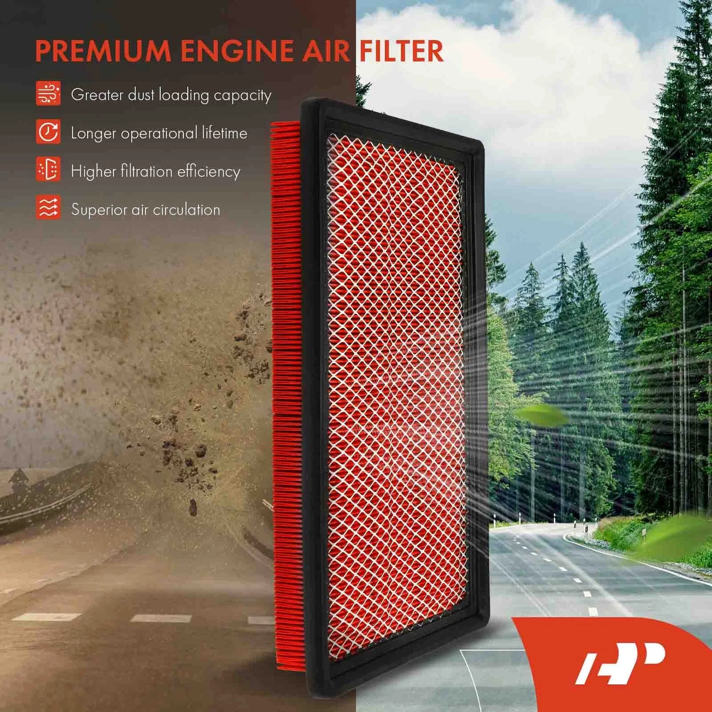 2X Performance Engine Air Filter for Chevy Malibu (1997–2005)