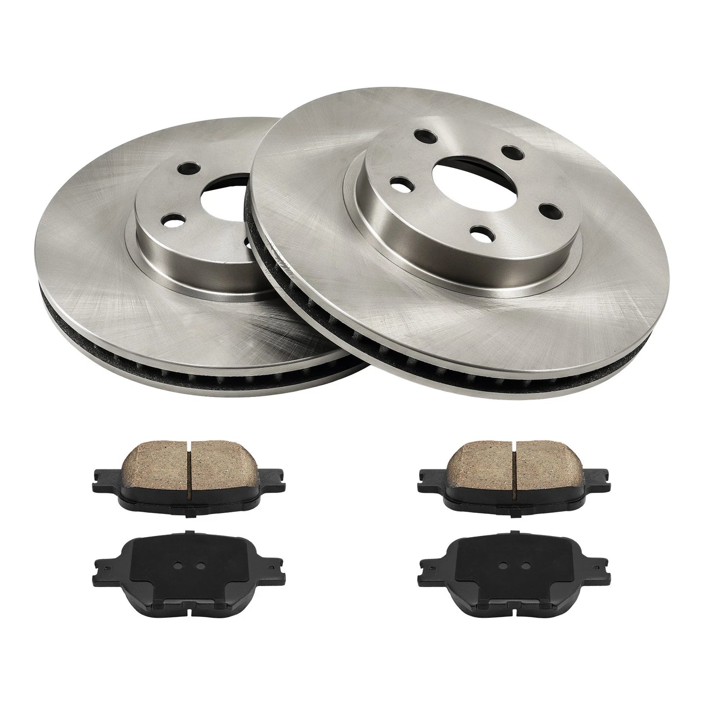 Brake Rotors and Ceramic Pads Kit Front for Toyota Celica 2002–2005