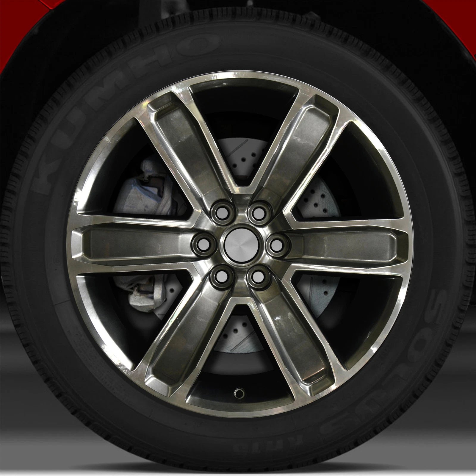 20x8 Factory Wheel (Gunmetal Dark Smoked Hypersilver Machined Bright) for XT5