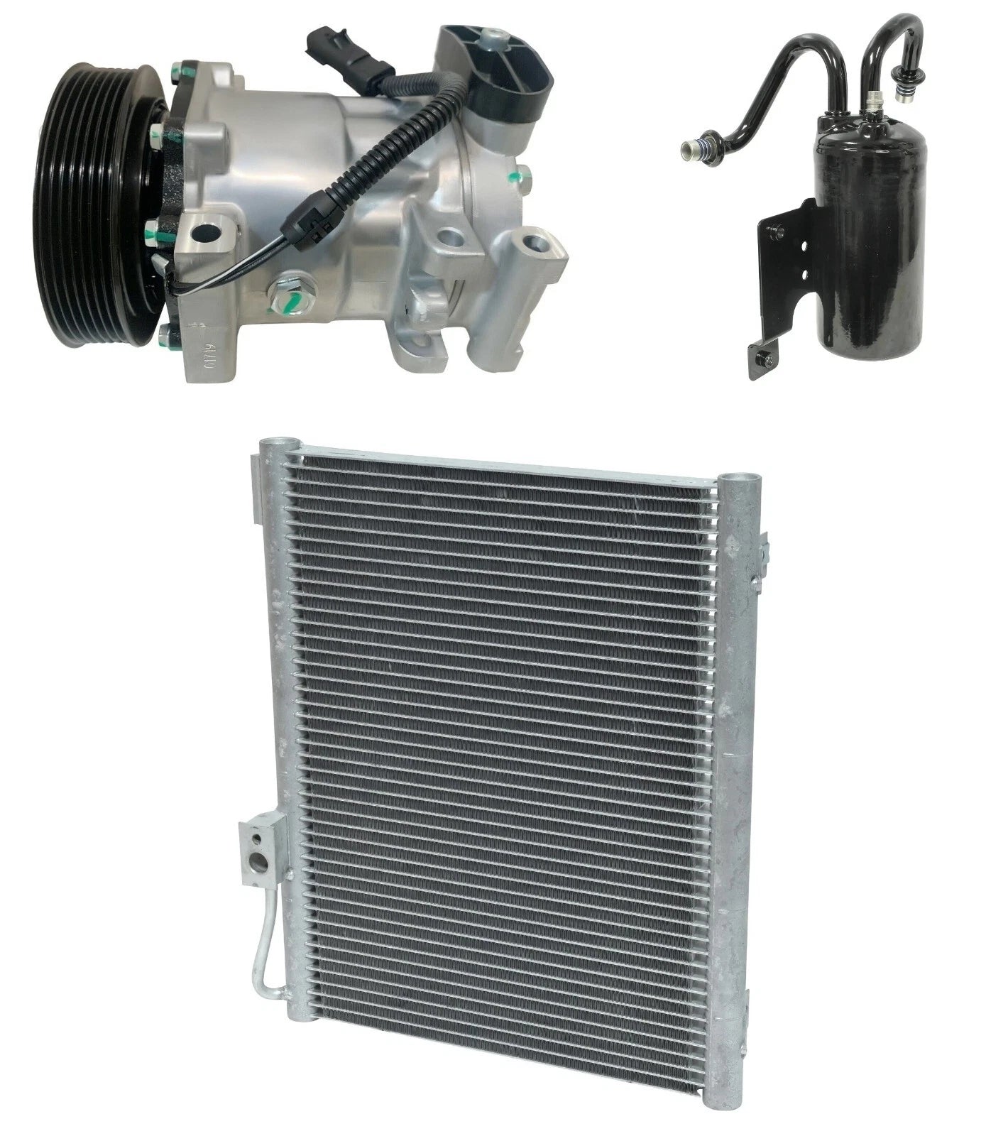 A/C Compressor Kit with Condenser for Dodge Ram 1500 3.9L 5.9L (2002–2008)
