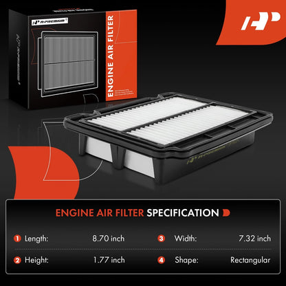 2X Engine Air Filter for Chevrolet Aveo (2004–2018) & Aveo5 (2006–2011)