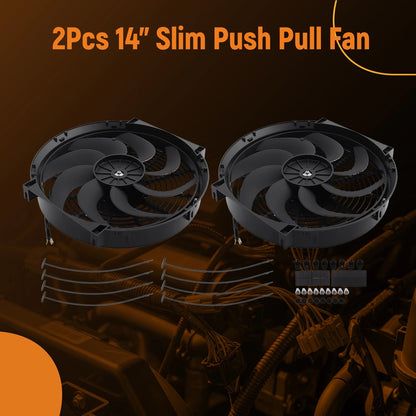 High Flow Radiator Fan Assembly for Universal Application (900–CFM)