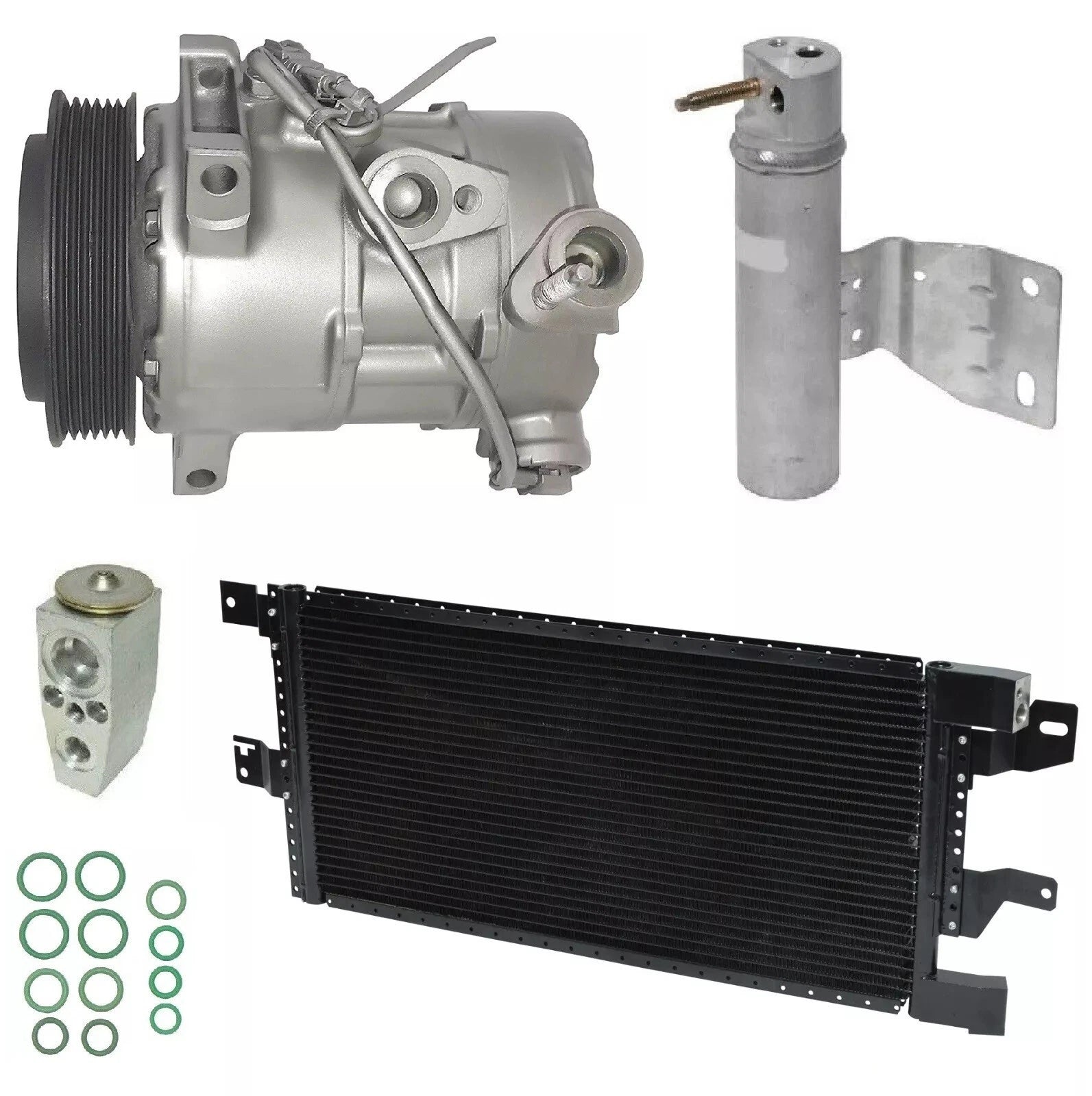 A C Compressor Kit with Condenser Replacement for Jeep Patriot (2014–2014)