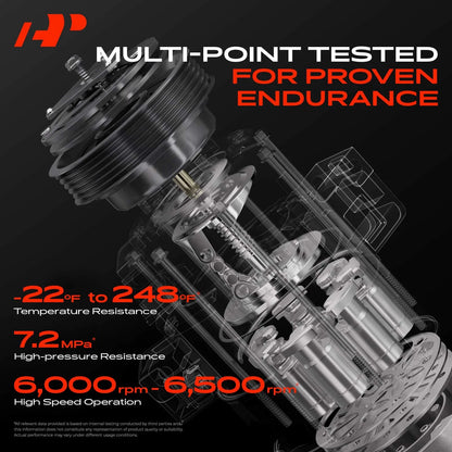 A/C Compressor with Clutch for Chevy Aveo/Aveo5/Pontiac Wave5 (2004–2008)