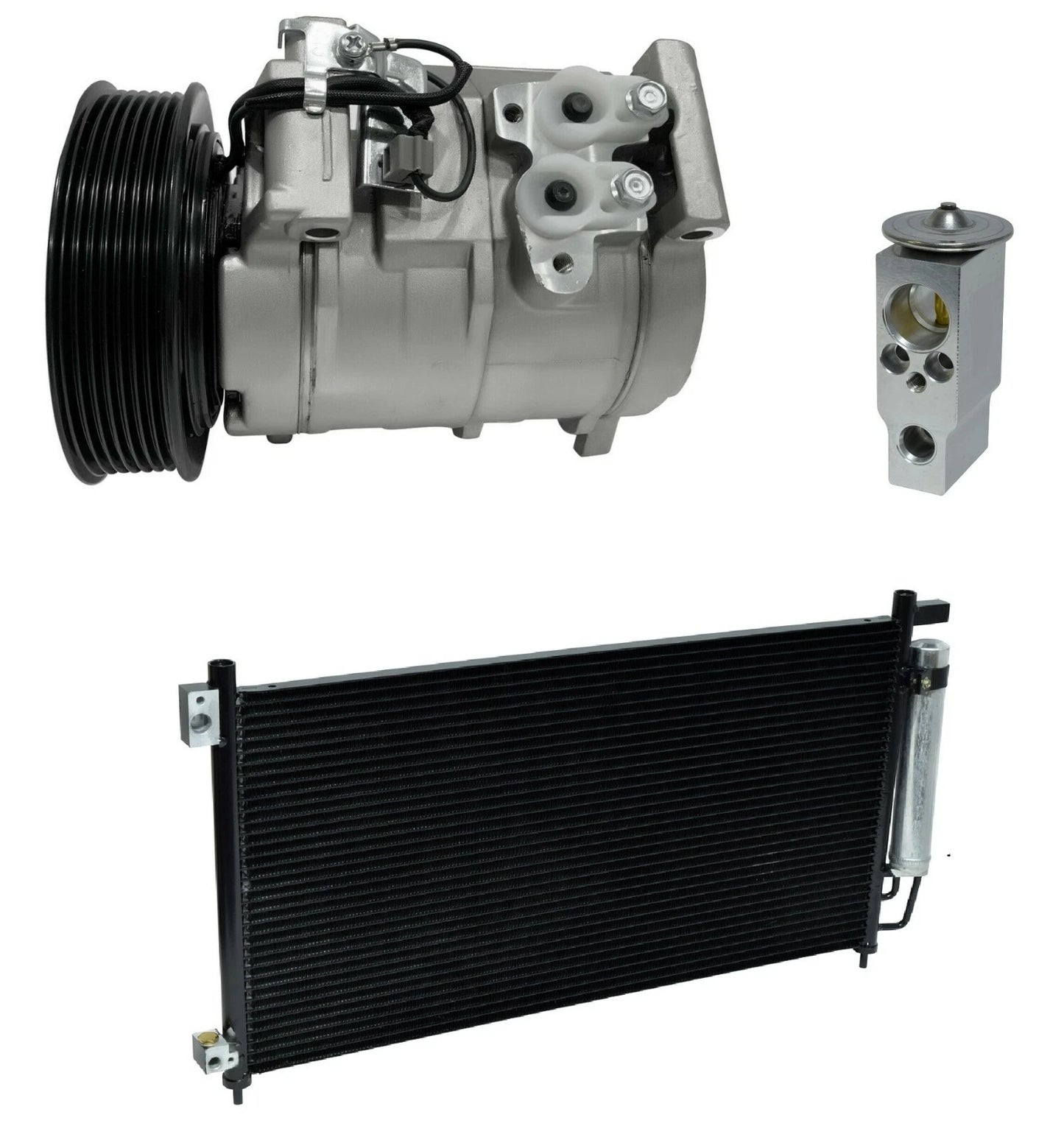 AC Compressor Kit With Condenser for Honda Accord 2.4L (2007–2007)