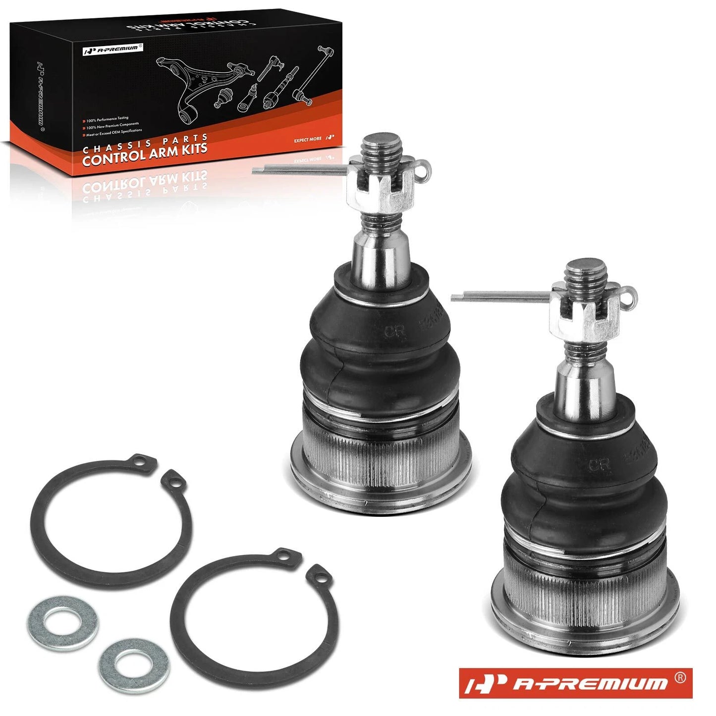 2X Front Upper Ball Joint for Chevrolet Silverado 2500 (1999–2000)
