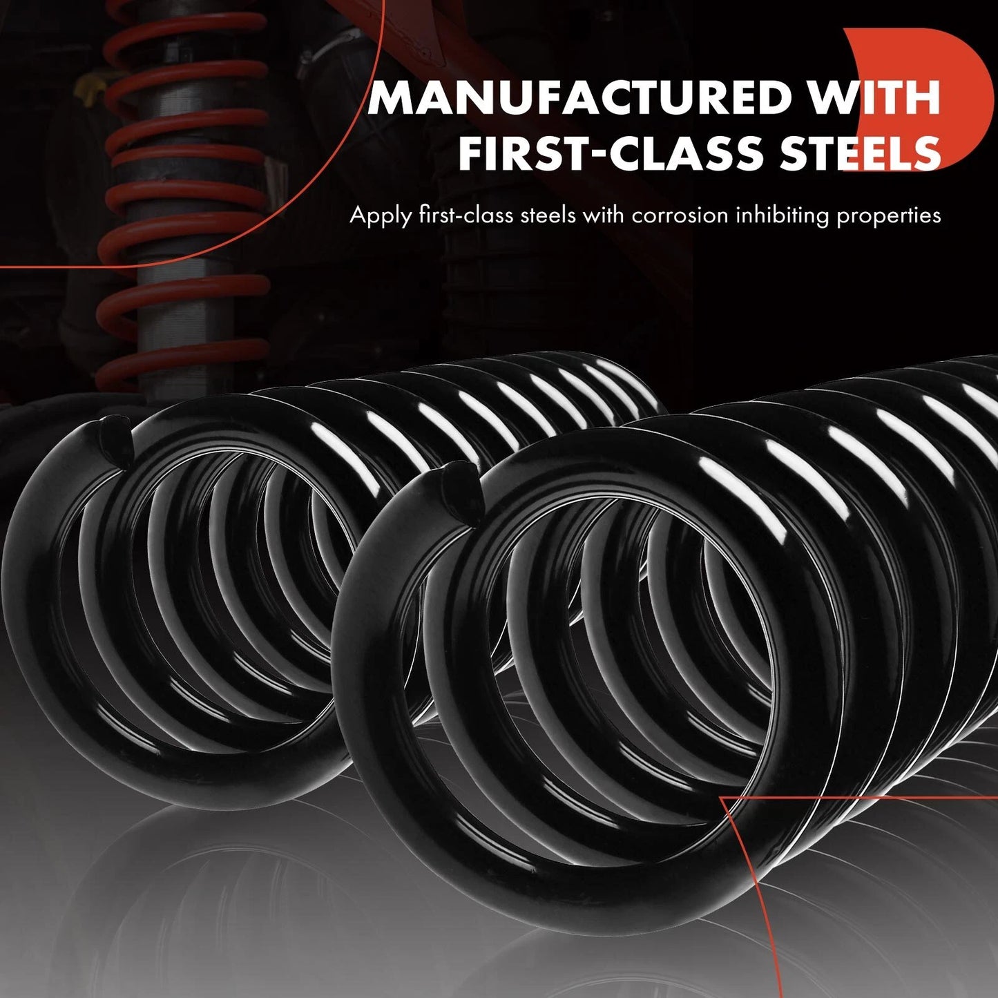 2X Rear Coil Springs for Chevy Malibu (2004–2012) Pontiac G6 (2006–2010)
