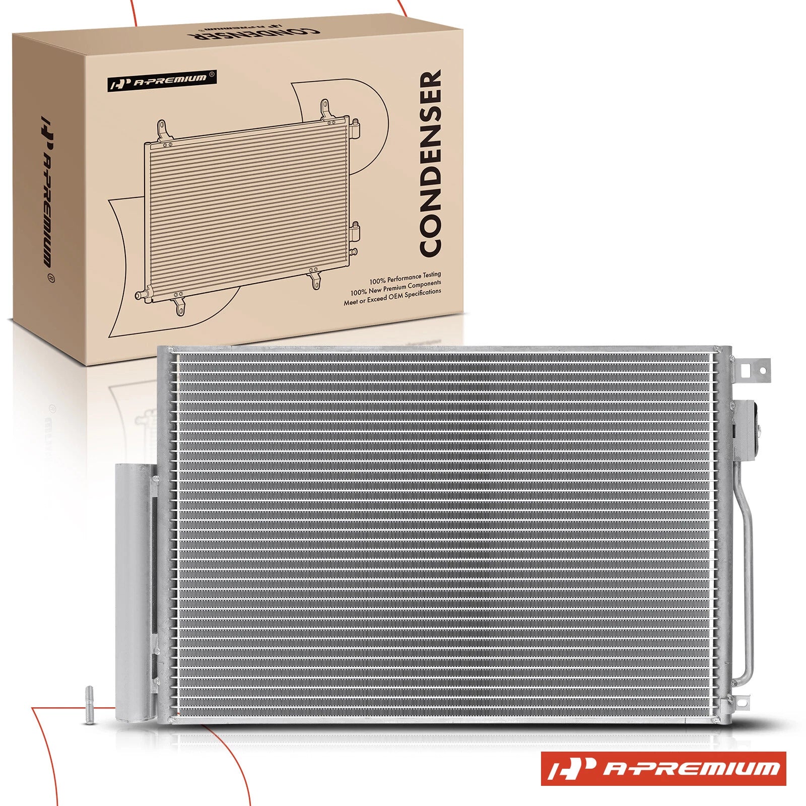 A/C Condenser with Receiver Drier & Bracket for Chevrolet Sonic (2012–2018)