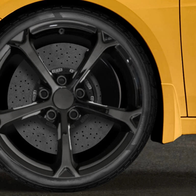 Classic Black MGP Caliper Covers 4pc for 2005-07 Mercedes C230 Kompressor/Sport