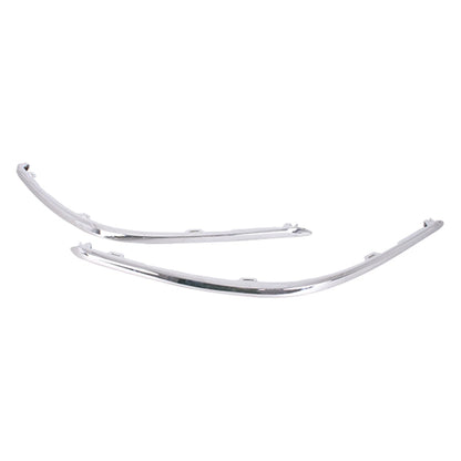 Replacement Silver Chrome Polypropylene Rear Passenger Side Bumper Cover Molding