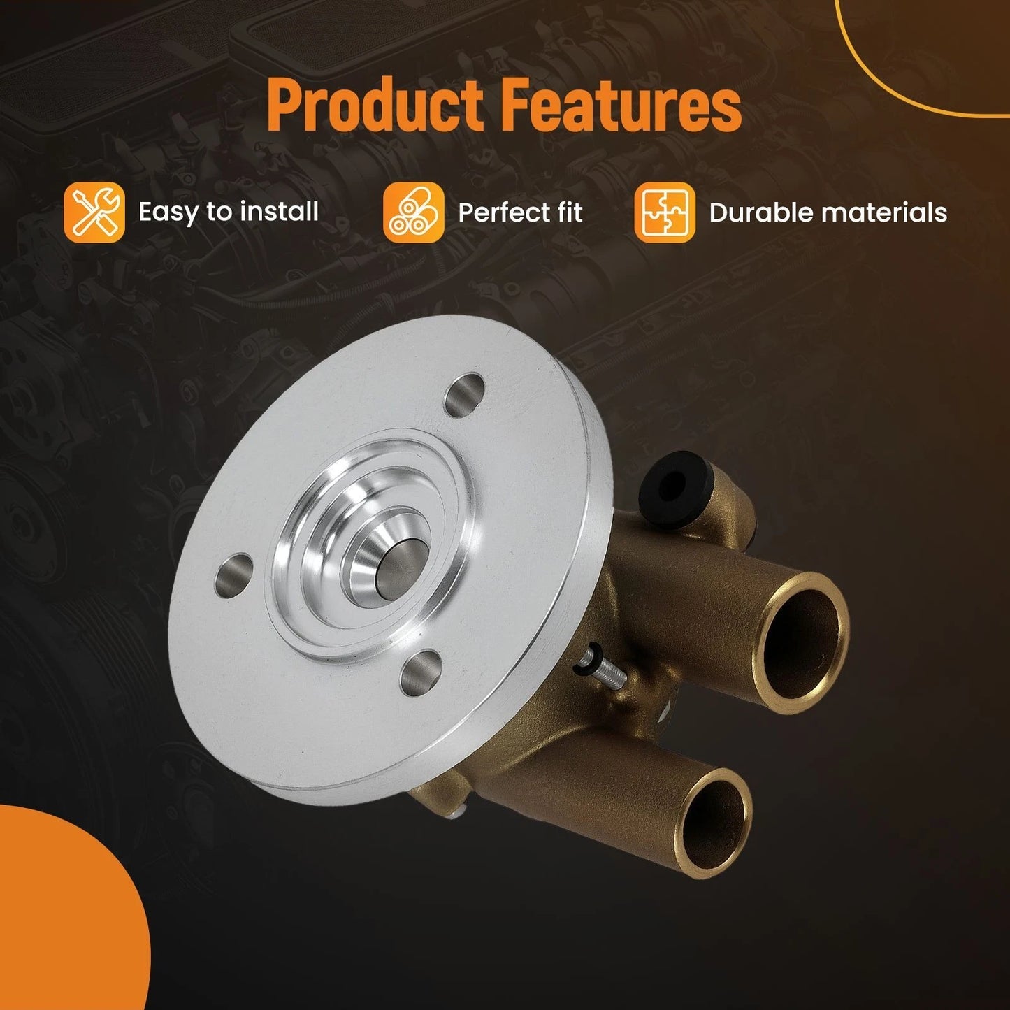 Engine Cooling Water Pump for Volvo Penta 8.1L (2004–2010)