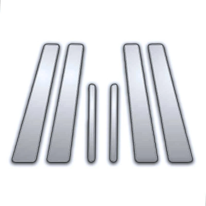 6Pc Chrome Pillar Post Covers Replacement for Pontiac G8 (2009–2010)
