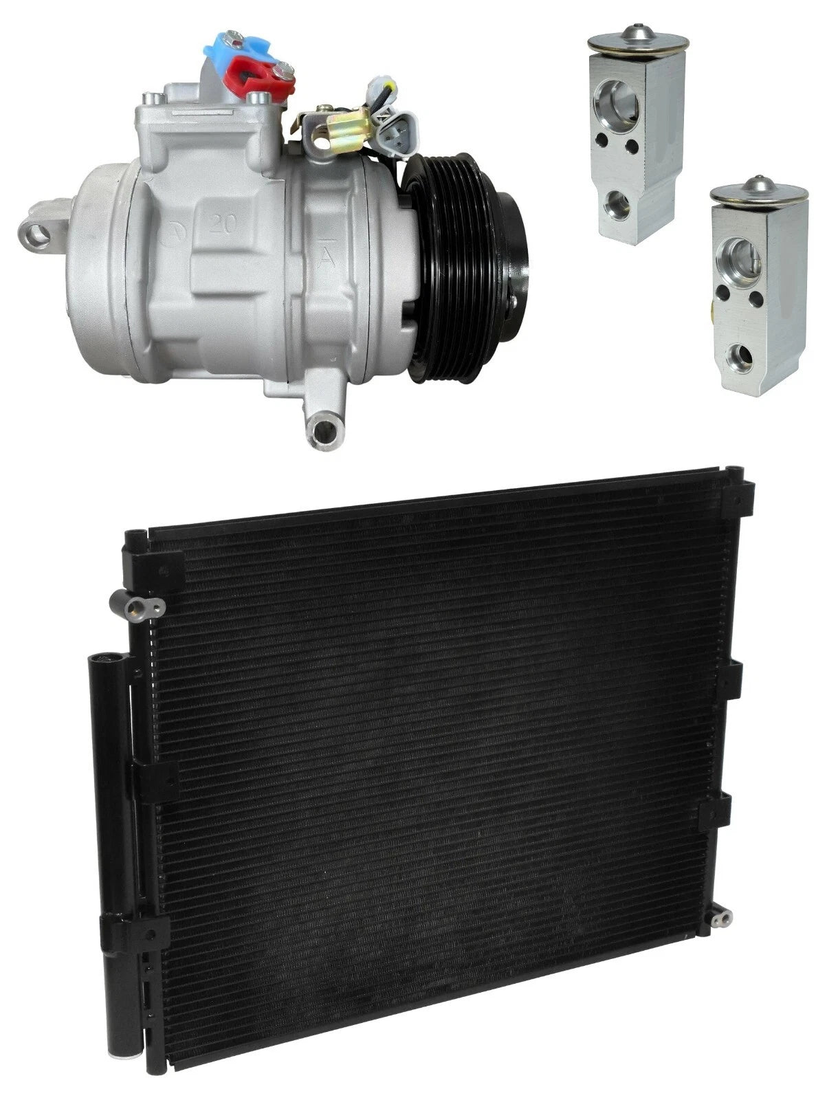 AC Compressor Kit With Condenser for Toyota Land Cruiser 4.7L (2003–2009)