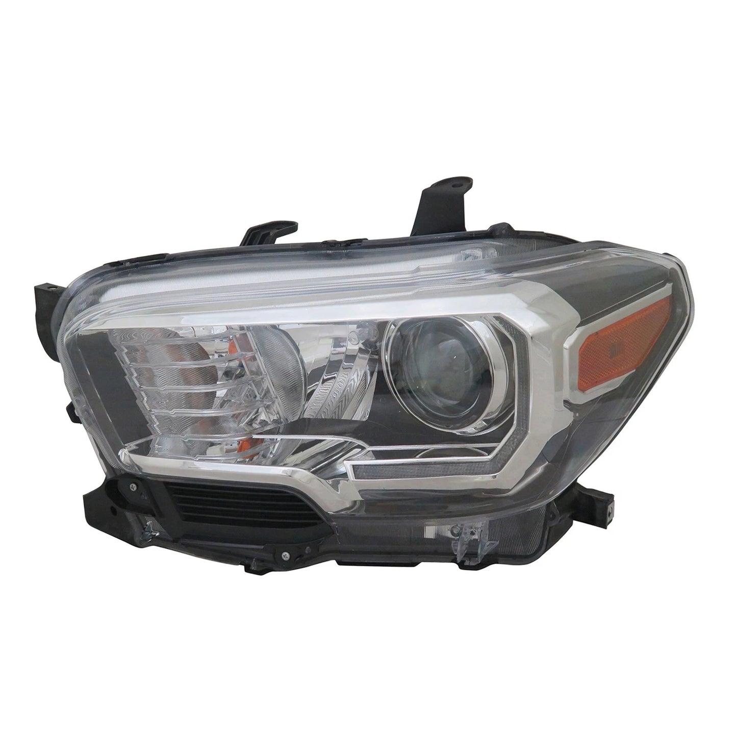 Halogen Headlight Assembly with LED DRL and Fog Lamps for Black Driver Side (2017–2023)