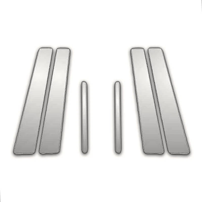 6Pc Chrome Pillar Post Covers for Lincoln Zephyr (2006–2009)