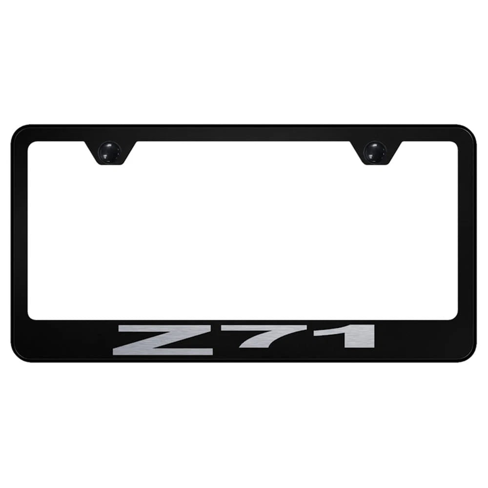Black License Plate Frame - Officially Licensed for Chevrolet Colorado Z71