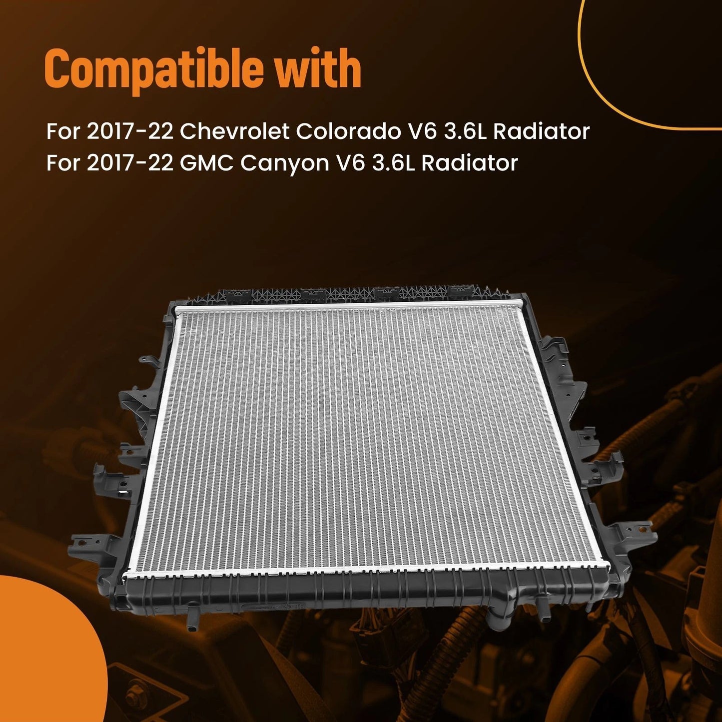 Engine Radiator for Chevrolet Colorado GMC Canyon V6 3.6L (2017-2022)