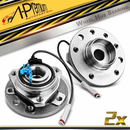 2X Front Wheel Hub & Bearing Assembly with ABS for Saturn Astra (2008–2009)