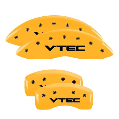 Caliper Covers Set Front and Rear Yellow for Acura MDX (2007–2013)