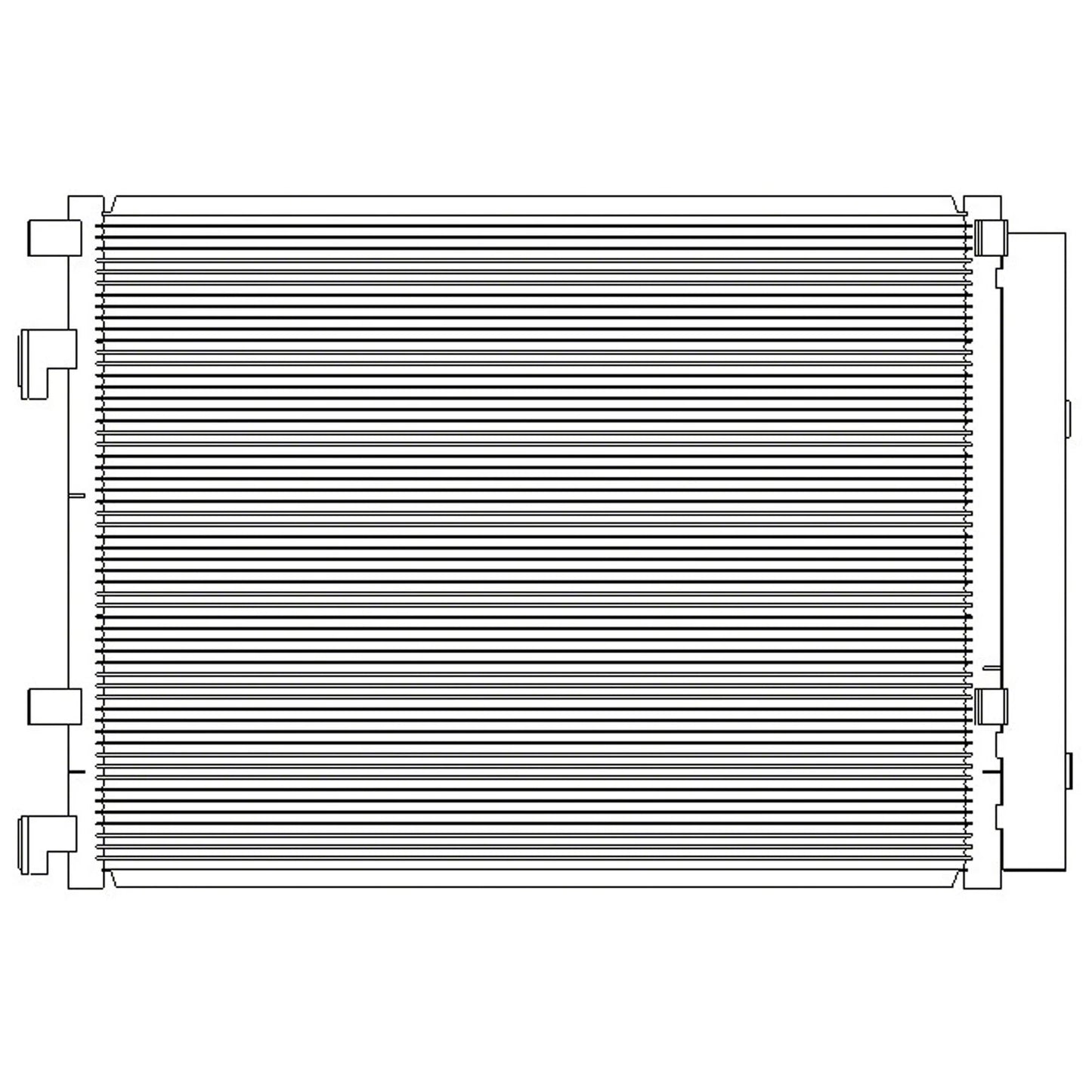Replacement A/C Condenser Repair Part For 2013-2016 Hyundai Veloster