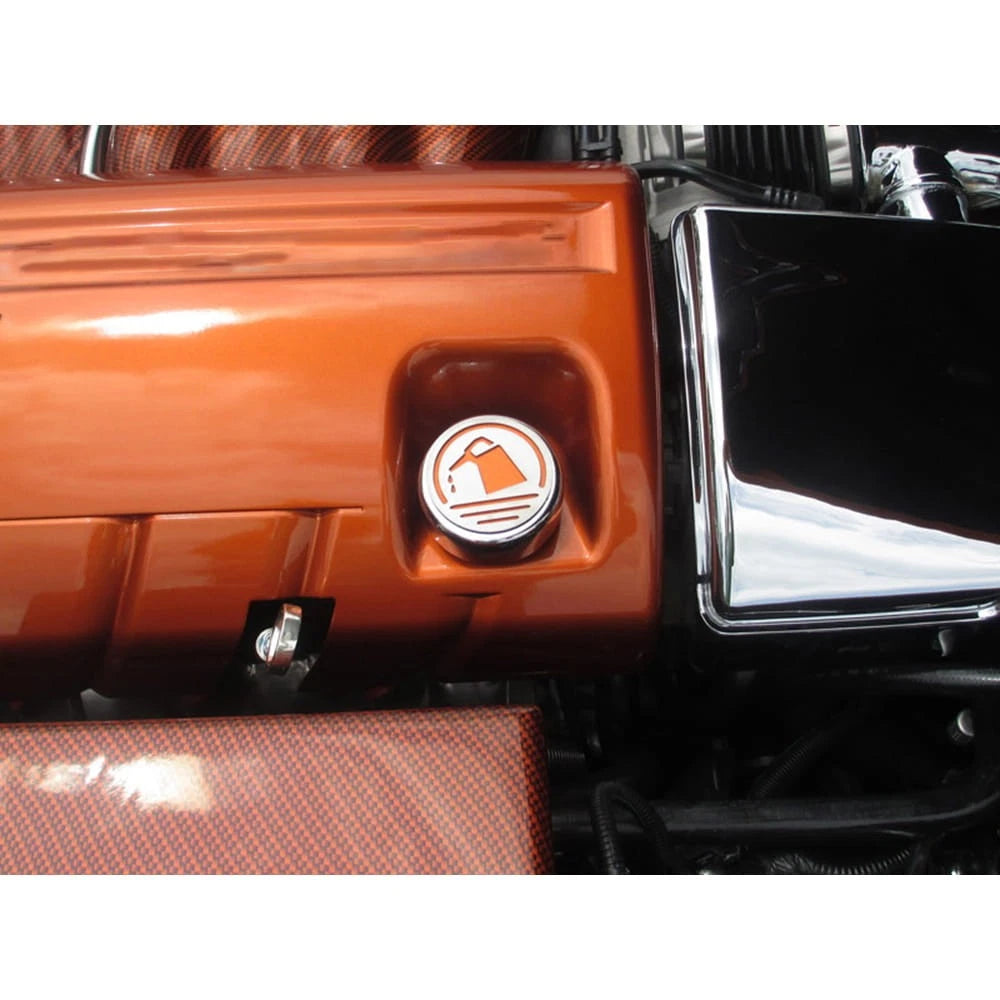 Chrome Cap Covers White Carbon Fiber Inlay for 2005–2013 Chevy Corvette