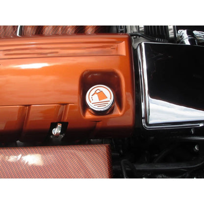 Chrome Cap Covers White Carbon Fiber Inlay for 2005–2013 Chevy Corvette