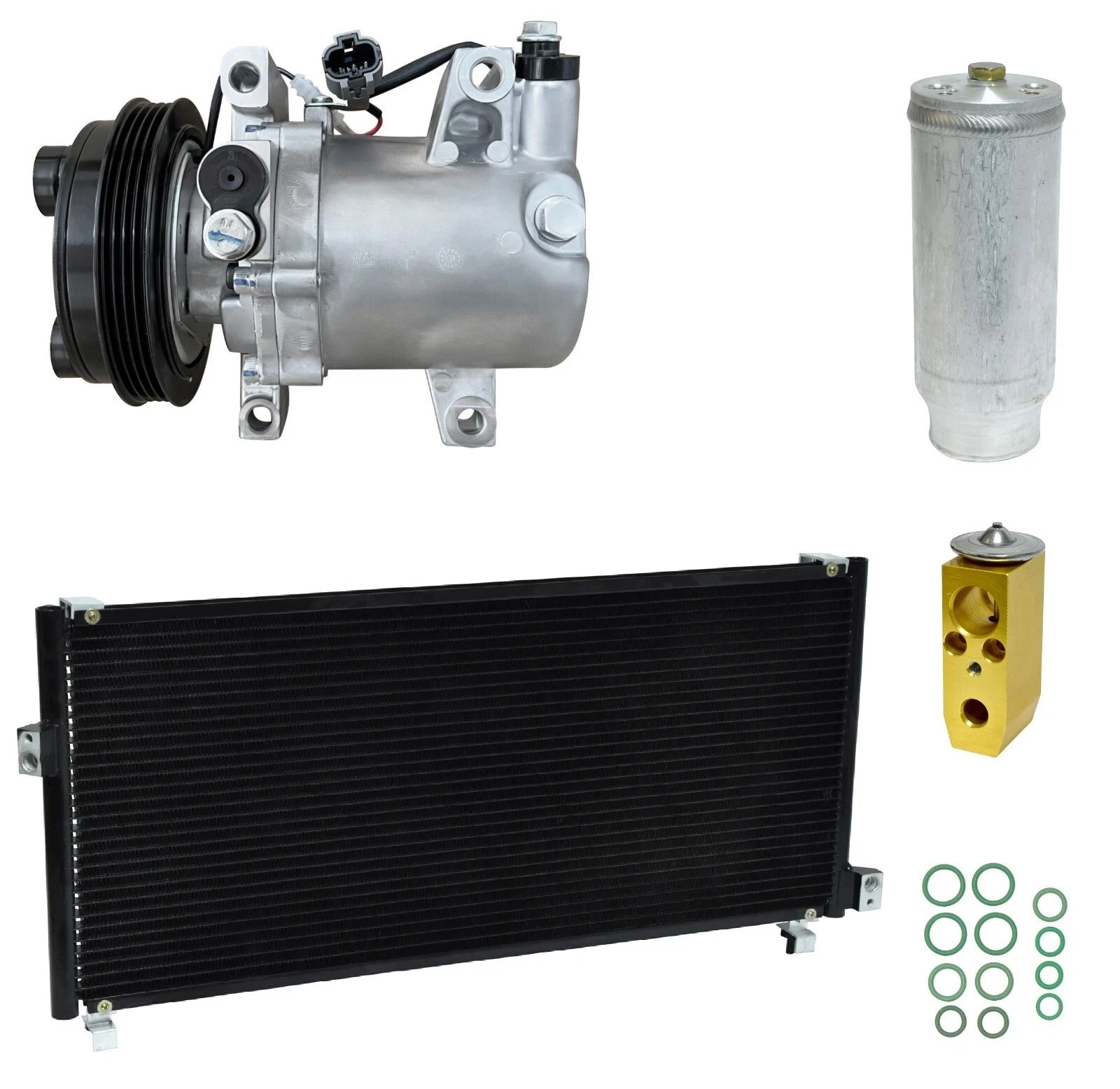 A/C Compressor Kit With Condenser for Subaru Impreza 2.2L (1997–1998)