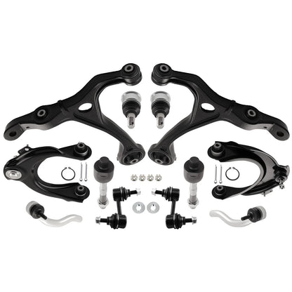 12x Front Suspension Control Arms and Tie Rod for Honda Accord TSX (2003–2007)